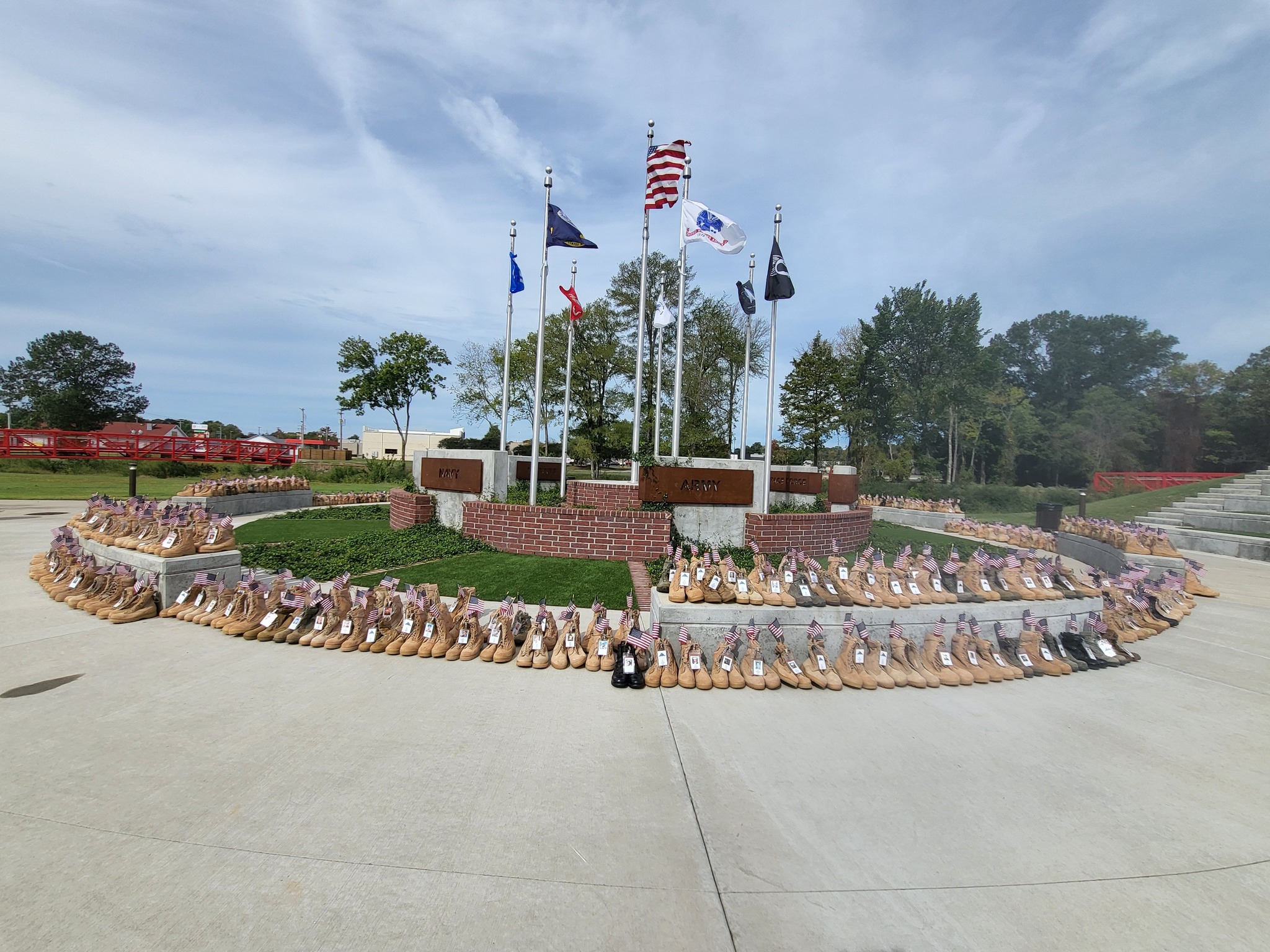 Fallen Heroes Combat Boot Display